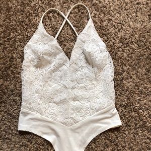 White Laced Bodysuit